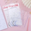 Flexible ruler, multi-functional geometric shape function ruler, drawing ruler, drawing ruler, template for junior and senior high school mathematics, drawing ruler details Picture